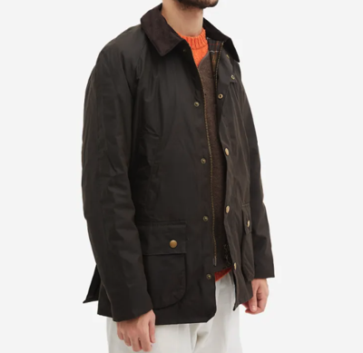 Pre-owned Barbour Ashby Wax Cotton Jacket British Style Msrp $425 In Olive Great Reviews In Green