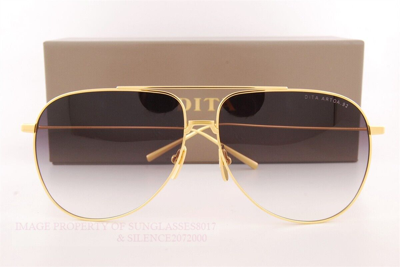 Pre-owned Dita Brand  Sunglasses Artoa.92 Dts160-a-01 Yellow Gold/grey Smoke Gradient In Gray