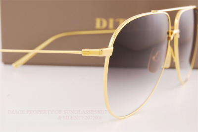 Pre-owned Dita Brand  Sunglasses Artoa.92 Dts160-a-01 Yellow Gold/grey Smoke Gradient In Gray