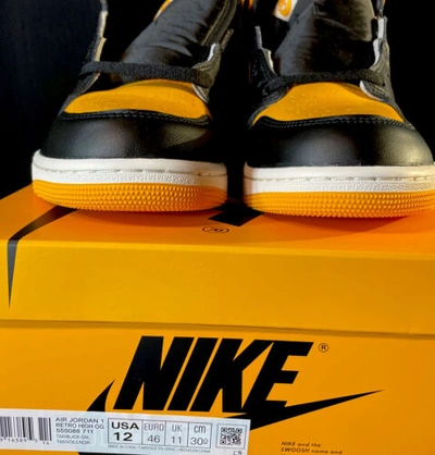 Pre-owned Jordan Nike Air  1 Retro High Og “taxi”size 12 555088-711 In Yellow