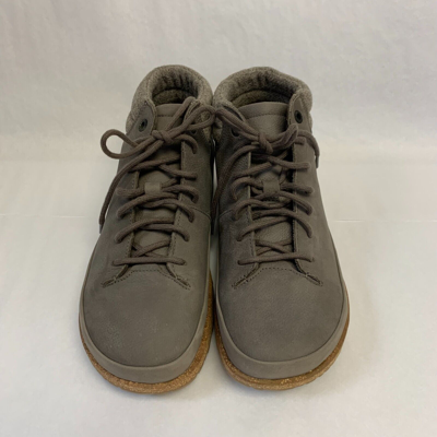 Pre-owned Birkenstock W/ Box Honnef High Gray Taupe Nubuck Leather Oiled R Select Size