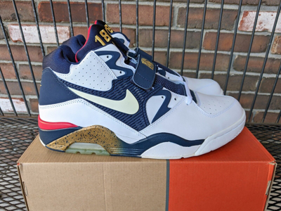 Pre-owned Nike Air Force 180 Olympic Charles Barkley 2005 Sz 11 Ds 310095-141 In White