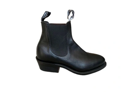 Pre-owned R.m.williams Brand - R.m. Williams Lady Yearling Rubber Sole Black Boots - Msrp$495