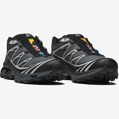 Pre-owned Salomon Xt-6 Gore-tex Black Ebony Lunar Rock L41663500 Us 4-14 Brand