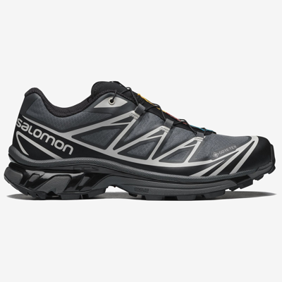 Pre-owned Salomon Xt-6 Gore-tex Black Ebony Lunar Rock L41663500 Us 4-14 Brand