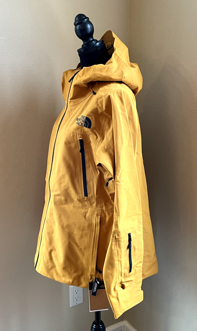 Pre-owned The North Face Sz L  Women's Ceptor 3l Waterproof Hooded Ski Shell Jacket Citrine In Yellow