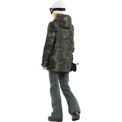 Pre-owned Volcom Paxson 2l Tds Inf Parka - Women's Cloudwash Camo, L In Multicolor