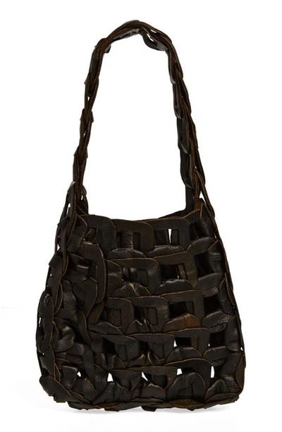 Shop Sc103 Links Leather Shoulder Bag In Ore