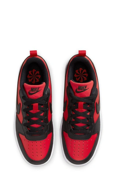 Shop Nike Kids' Court Borough Low Recraft Sneaker In University Red/ Black/ White