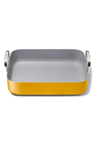 Caraway Non-stick Ceramic-coated 16.5" Roasting Pan With Rack In Marigold