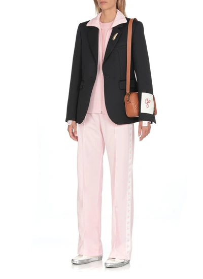 Shop Golden Goose Pink Tech Fabric Track Jacket For Woman