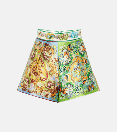 Shop Alemais Alémais Dreamer High-rise Printed Shorts In Multicoloured