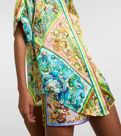 Shop Alemais Alémais Dreamer Printed Silk Shirt In Multicoloured