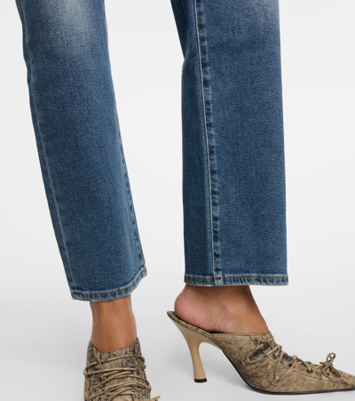 7 For All Mankind Elite Straight Jeans In Luxe Vintage Sea Level