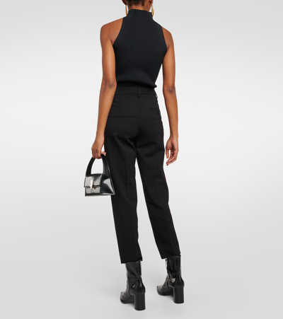 Shop Dorothee Schumacher High-rise Slim Pants In Black