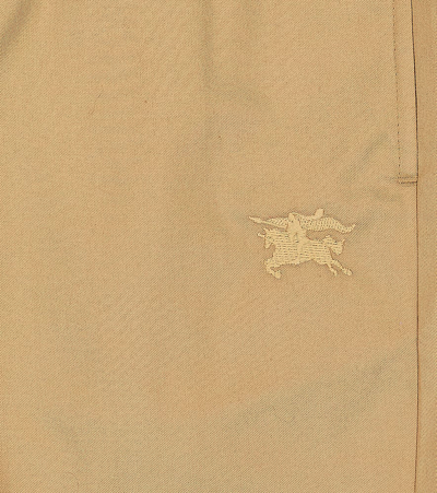 Burberry Ekd Cotton Shorts In Archive Beige