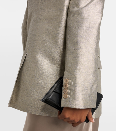 Shop Joseph Chapone Metallic Oversized Blazer In Metallic Spark