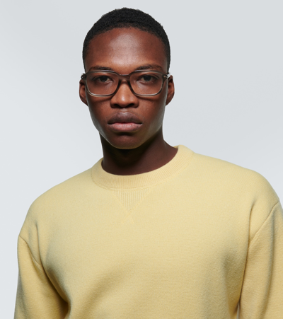 Gucci Rectangular Glasses In Havana-havana-transparent