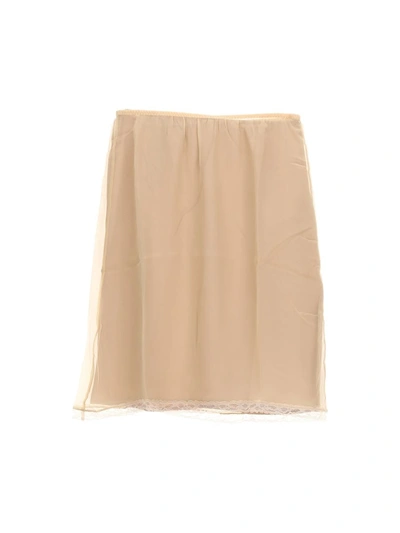 Shop Gucci Skirts In Nude
