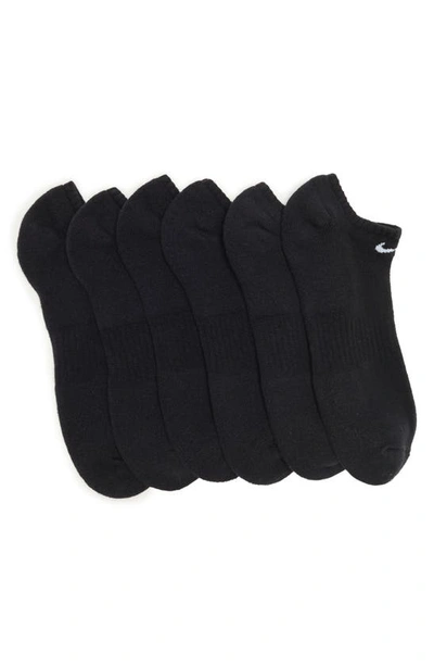Nike Everyday Cushion No-show Socks In 010 Black/white