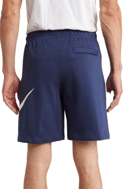 Shop Nike Sportswear Club Shorts In Mnnavy/white