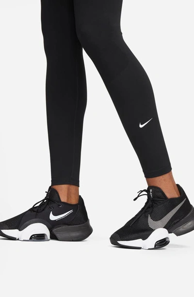 Shop Nike Dri-fit One High Rise Leggings In Black/ White