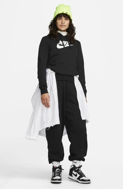 Shop Nike Sportswear Club Fleece Hoodie In Black/ White