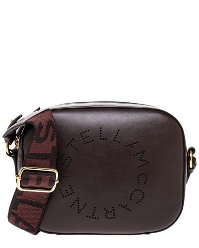 Shop Stella Mccartney Stella Logo Camera Bag In Brown