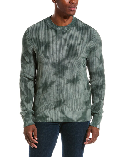 Shop Rag & Bone Dexter Tie-dye Crewneck Sweater In Green