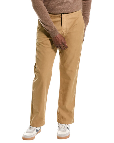Shop Rag & Bone Brighton Linen-blend Trouser In Brown