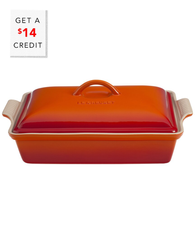 Shop Le Creuset Heritage 4qt Covered Casserole With $14 Credit