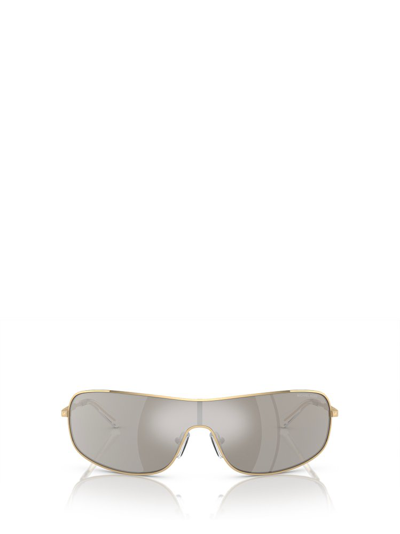 Shop Michael Kors Eyewear Shield Frame Sunglasses In Multi