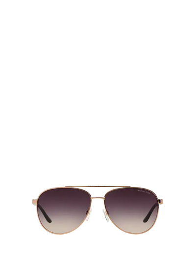 Shop Michael Kors Eyewear Aviator Frame Sunglasses In Multi