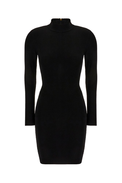 Shop Michael Michael Kors Stretch Knit Cutout Dress In Black