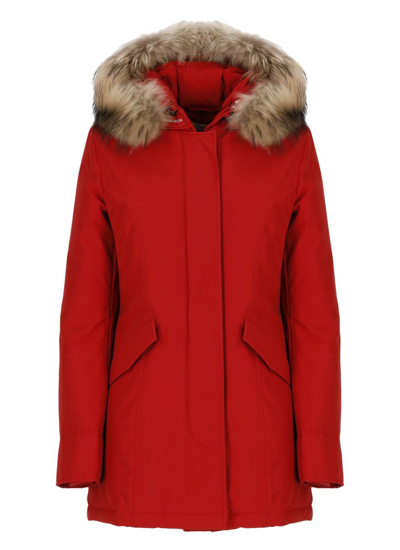 Shop Woolrich Fur In Red