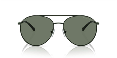 Shop Michael Kors Eyewear Round Frame Sunglasses In Black