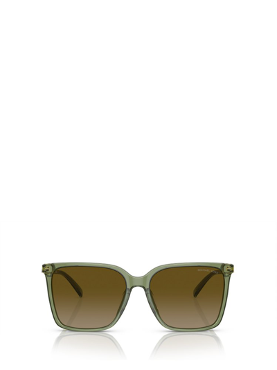 Shop Michael Kors Eyewear Square Frame Sunglasses In Green