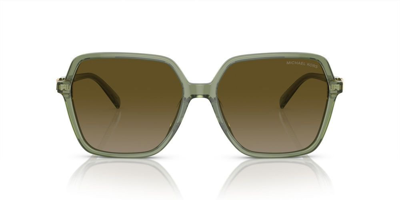 Shop Michael Kors Eyewear Square Frame Sunglasses In Green