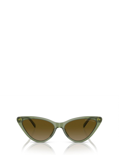 Shop Michael Kors Eyewear Cat In Green