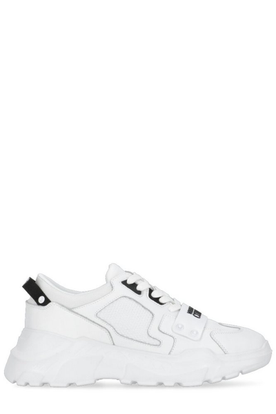 Shop Versace Jeans Couture Logo Printed Low In White