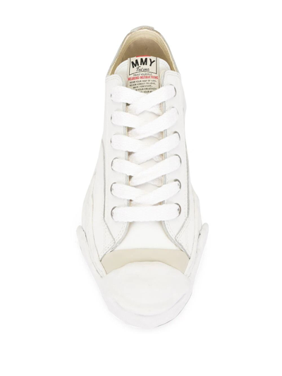 Shop Maison Mihara Hank Low Original Sole Leather Low In White