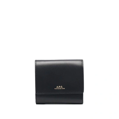 Shop Apc A.p.c. Small Leather Goods In Black