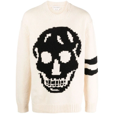 Shop Alexander Mcqueen Sweaters In Neutrals/black