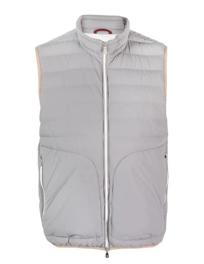 Shop Brunello Cucinelli Vest Jacket In Gray