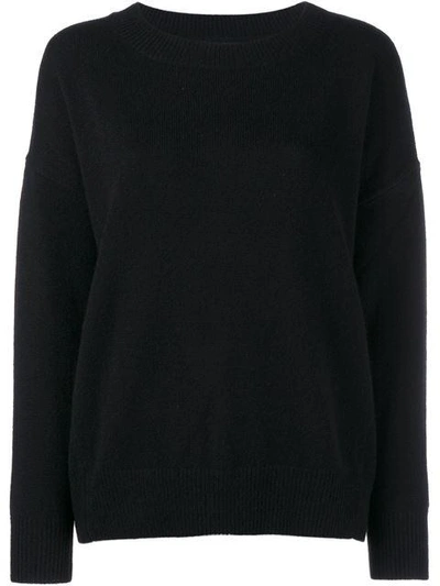 Shop Frame Denim Cashmere Long Sleeve Jumper - Black