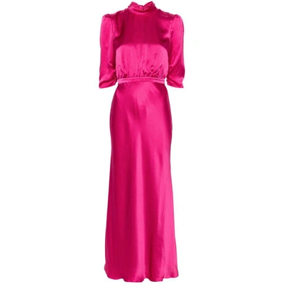 Shop Saloni Dresses In Pink
