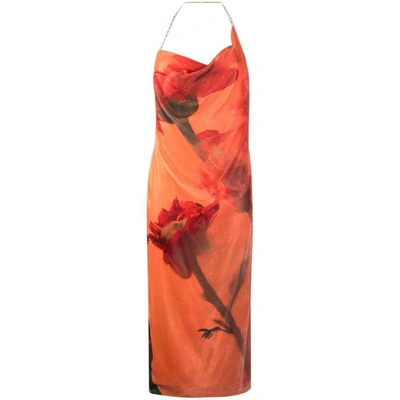 Shop Stine Goya Dresses In Orange/red