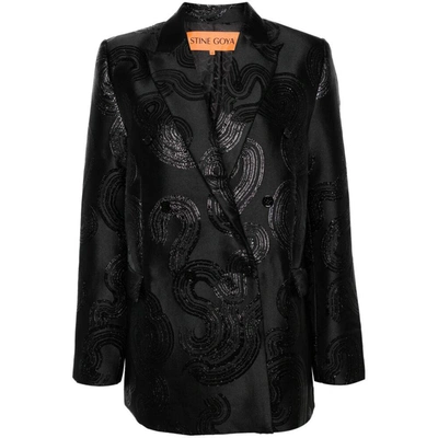 Shop Stine Goya Jackets In Black
