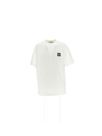 Shop Stone Island T-shirts & Vests In White