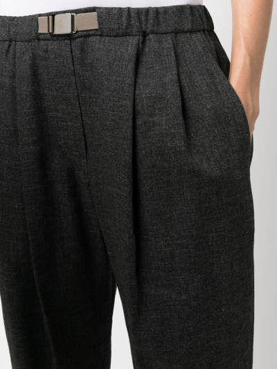 Shop Brunello Cucinelli Pleated Straight-leg Trousers